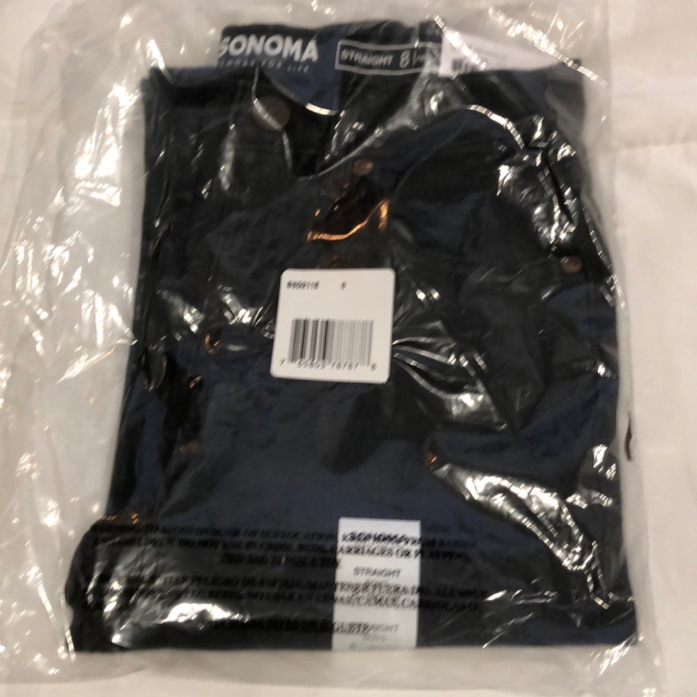 Boys Sonoma Straight Black Jeans Size 8 regular